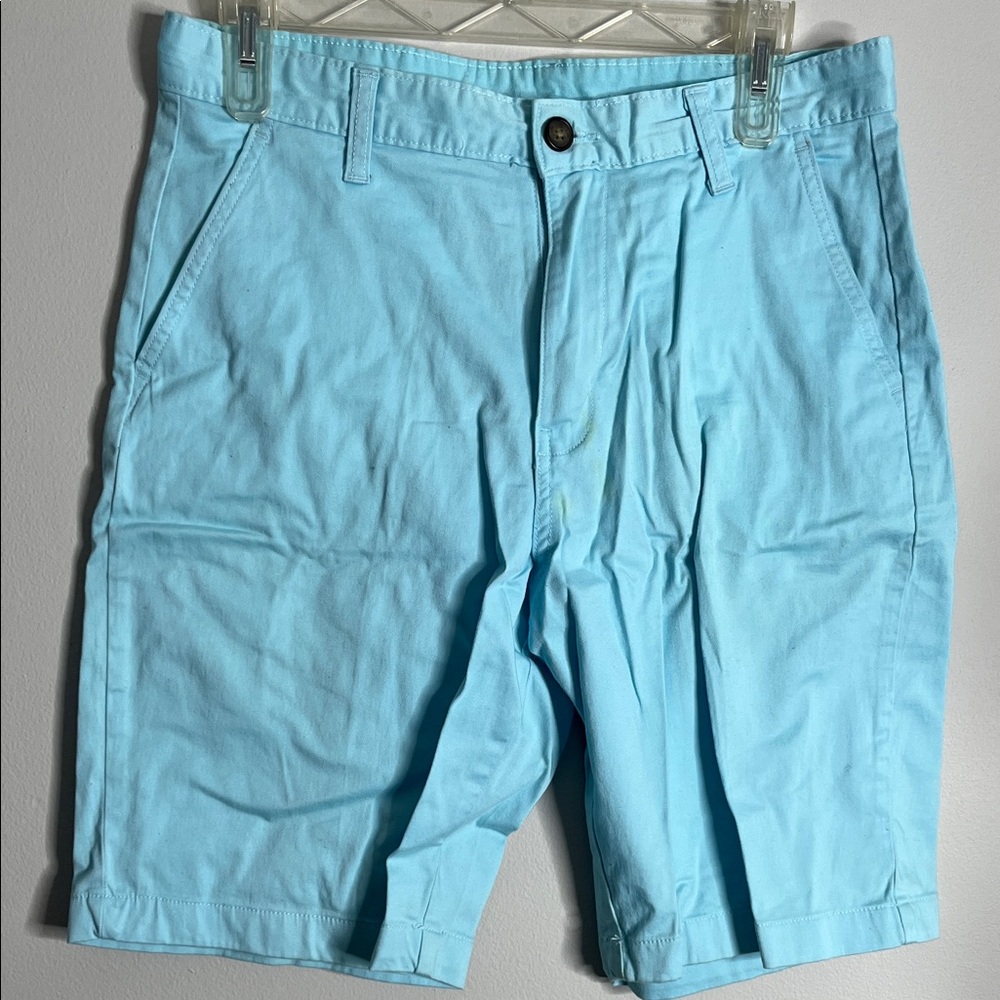 George Light Blue Men's Flat Front Shorts